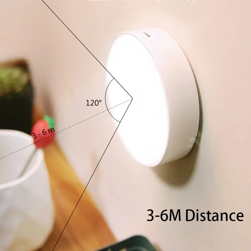 LED Nachtlamp met Bewegingssensor – Draadloze USB Oplaadbare Slimme Lamp met Magnetische Bevestiging