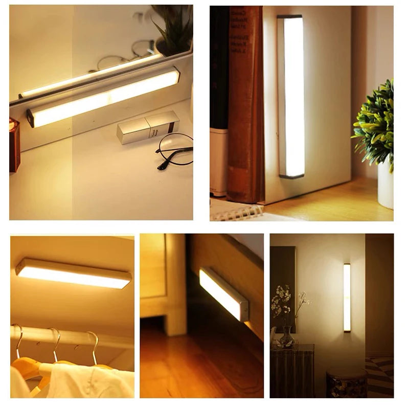 Bewegingssensor LED lamp – Draadloze Oplaadbare Keuken-, Kast- en Trapverlichting met Type-C oplader