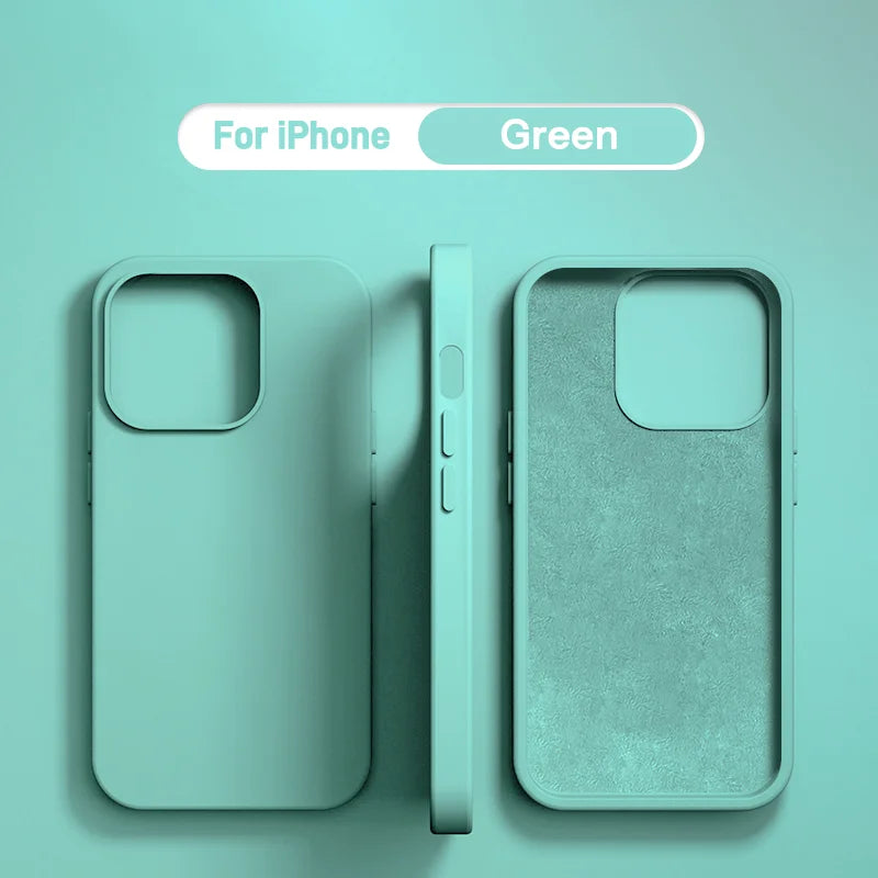 iPhone Bumper Hoesje – Liquid Silicone Soft Back Cover | Schokbestendig, Wasbaar & Stijlvol