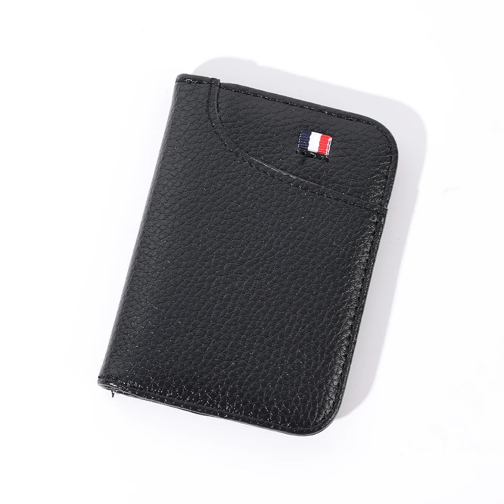 Ultradunne Mini Portemonnee – PU Leren Kaarthouder voor Mannen | Slanke Creditcard Wallet