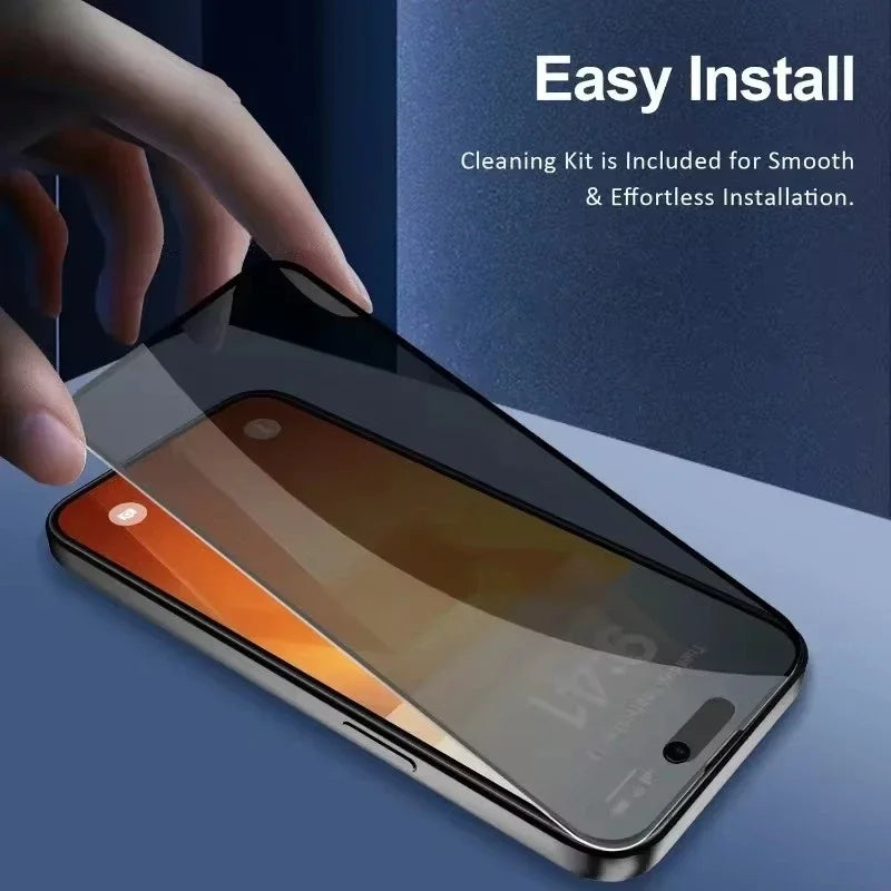 5-Pack Privacy Screen Protector voor iPhone – 8K Anti-Spy Volledig Glas voor iPhone 11 t/m 16 Pro Max