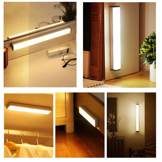 Bewegingssensor LED lamp – Draadloze Oplaadbare Keuken-, Kast- en Trapverlichting met Type-C oplader