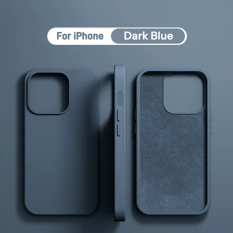 iPhone Bumper Hoesje – Liquid Silicone Soft Back Cover | Schokbestendig, Wasbaar & Stijlvol