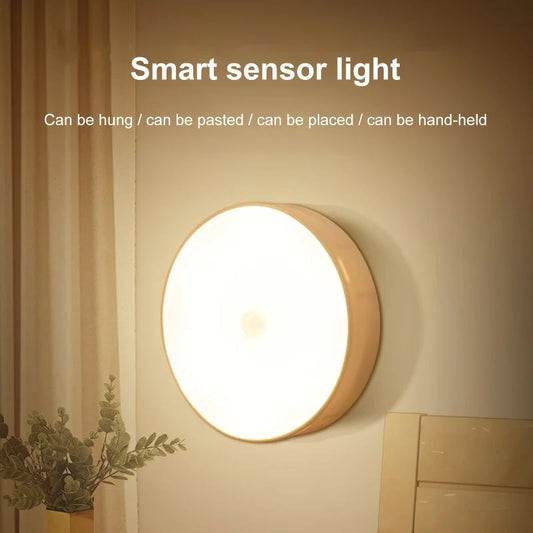 LED Nachtlamp met Bewegingssensor – Draadloze USB Oplaadbare Slimme Lamp met Magnetische Bevestiging