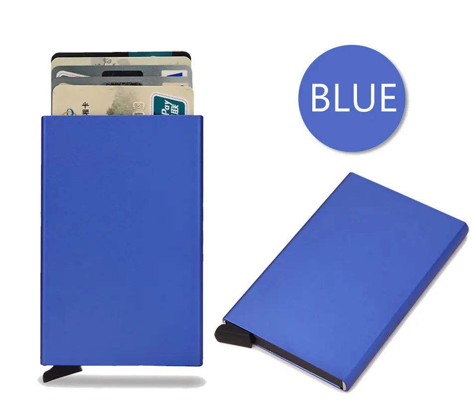 RFID Metalen Slimme Wallet – Minimalistische Pop-up Kaarthouder