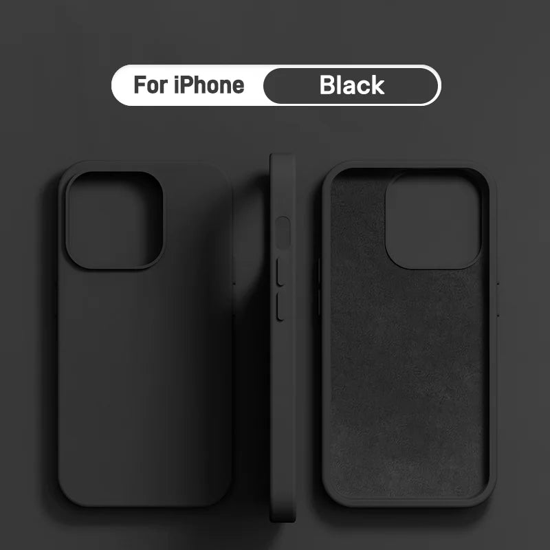 iPhone Bumper Hoesje – Liquid Silicone Soft Back Cover | Schokbestendig, Wasbaar & Stijlvol