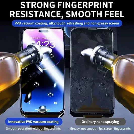 iPhone Screen Protector met Oleofobe Coating – Stofvrij Glas voor iPhone X t/m 16 Pro Max & XR