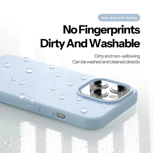 iPhone Bumper Hoesje – Liquid Silicone Soft Back Cover | Schokbestendig, Wasbaar & Stijlvol