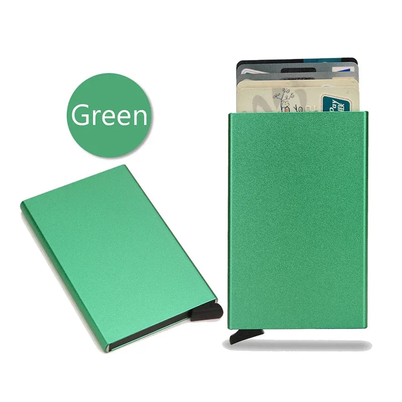 RFID Metalen Slimme Wallet – Minimalistische Pop-up Kaarthouder