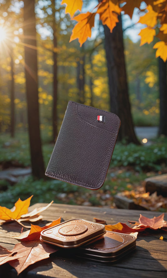 Ultradunne Mini Portemonnee – PU Leren Kaarthouder voor Mannen | Slanke Creditcard Wallet